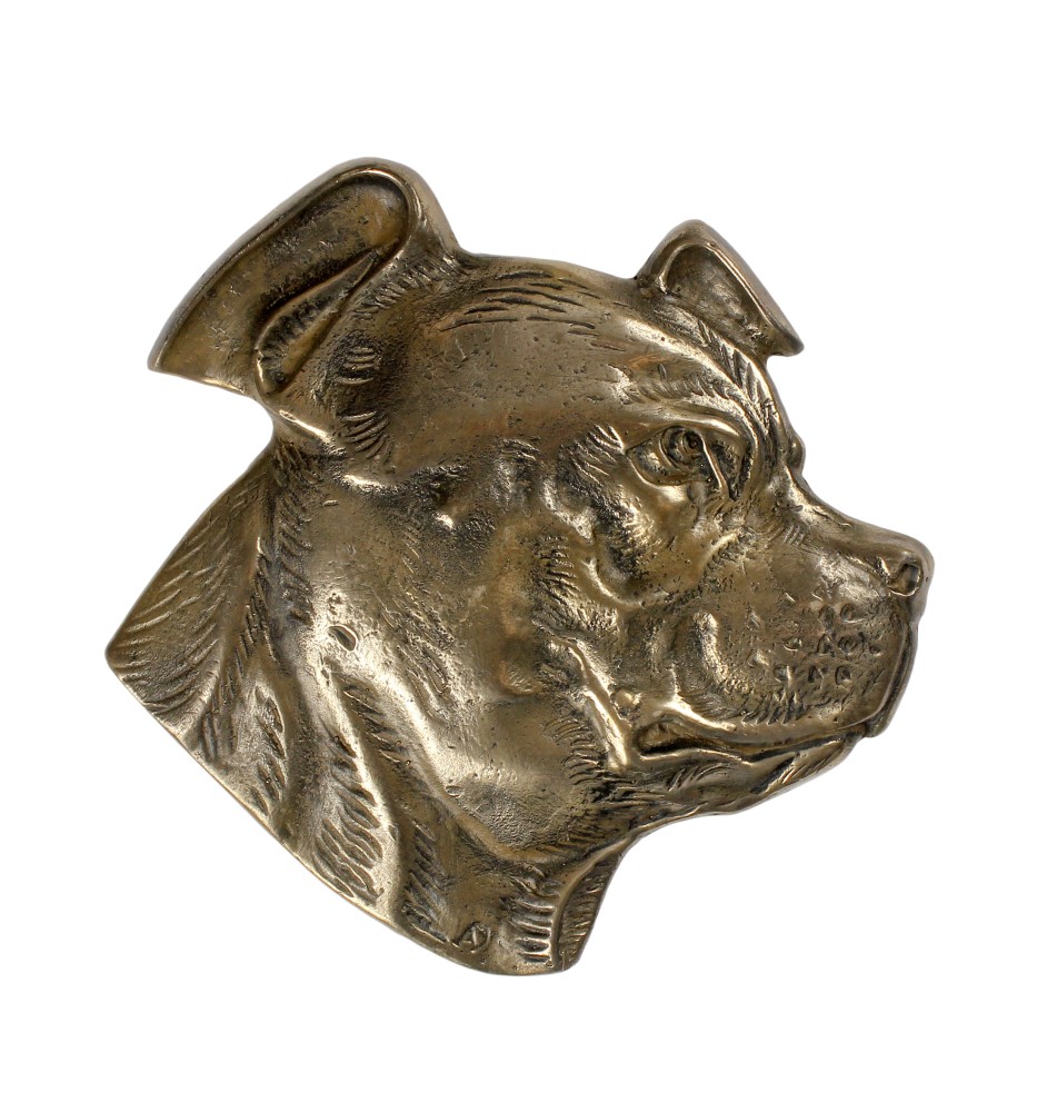 Staffordshire Bull Terrier plakietka z zimnego brązu Art-Dog